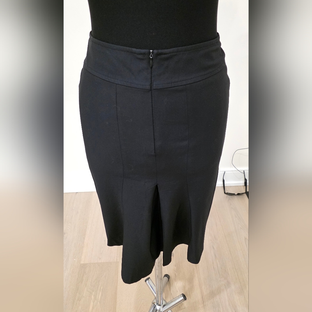 Butik Day1 Elegant Black Knee-Length Pencil Skirt & Belted Jacket Suit Coord US4 - Picture 9 of 16